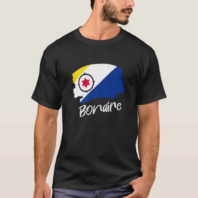 Bonairean Flag Bonaire 1 T-Shirt (Vorderseite)