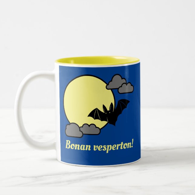 Bonan vesperton! zweifarbige tasse (Links)