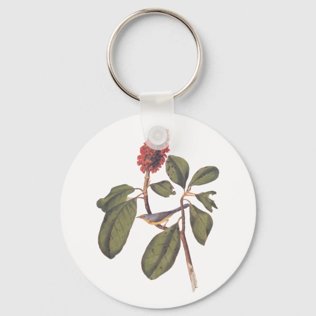 Bonaparte Flycatcher Canada Warbler Audubon Bird Schlüsselanhänger (Vorderseite)