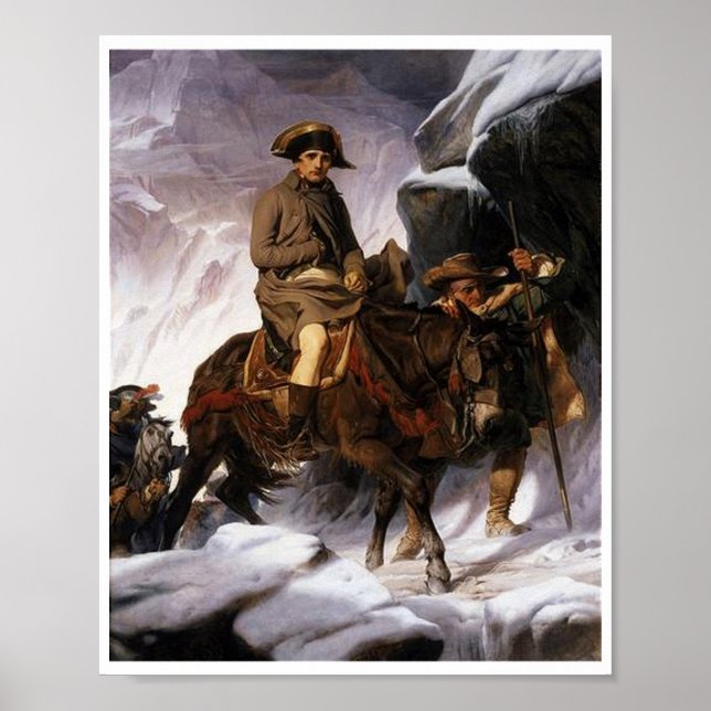Bonaparte führt seine Armee durch die Alpen Poster (Vorne)