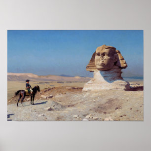 Bonaparte Vor der Sphinx - Jean-Leon Gerome Poster