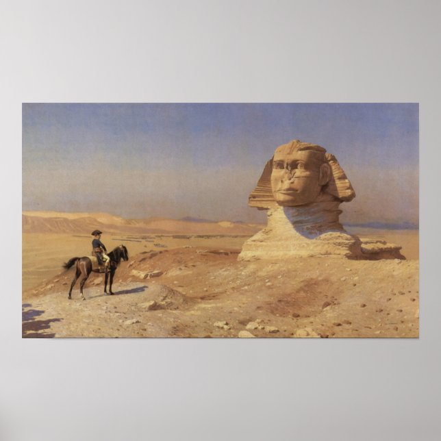 Bonaparte vor der Sphinx Poster (Vorne)