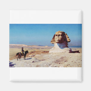 Bonaparte vor der Sphinx von Jean-Leon Gerome Magnet