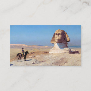 Bonaparte vor der Sphinx von Jean Leon Gerome Visitenkarte