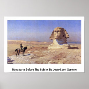 Bonaparte vor der Sphinxe durch Jean-Leon Gerome Poster