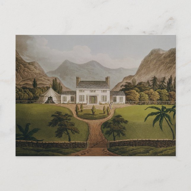Bonapartes Mal-Maison bei St. Helena, 1821 Postkarte (Vorderseite)