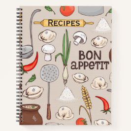 Bonappetit Rezept-Notebook Notizbuch