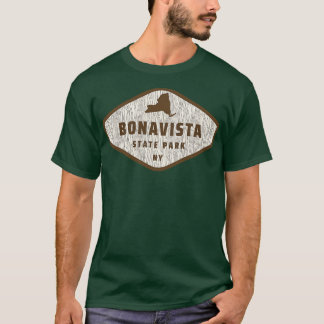 Bonavista Staat Park New York Tree Log Texture Woo T-Shirt