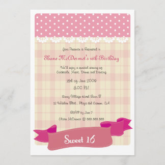 Bonbon 16 Geburtstags-Party Einladung
