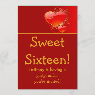 Bonbon 16 Geburtstags-Party Einladung