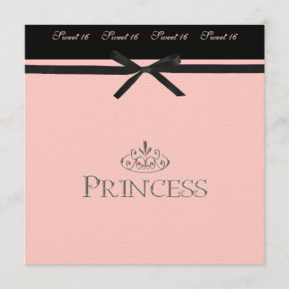 Bonbon 16 Prinzessin-Party Einladung