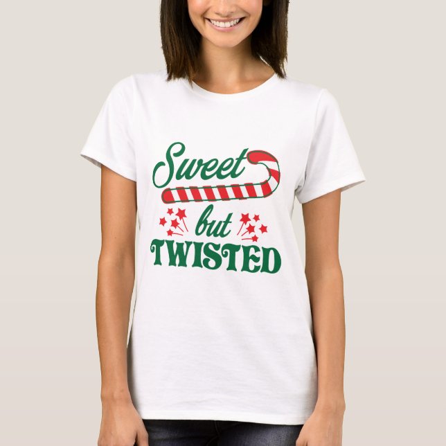 Bonbon aber verdrehtes T-Shirt (Vorderseite)
