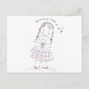 Bonbon als Sie Postkarte