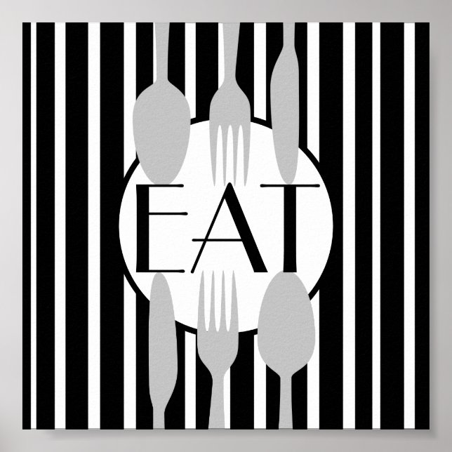 Bonbon appetit Küche Zitat kühl modernen Chic Poster (Vorne)