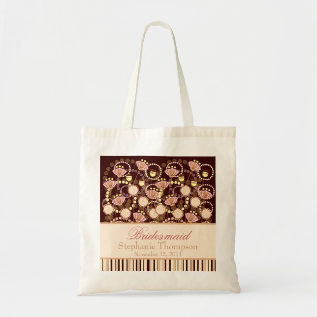 Bonbon blüht Brauthochzeits-Party-Tasche Tragetasche (Vorne)