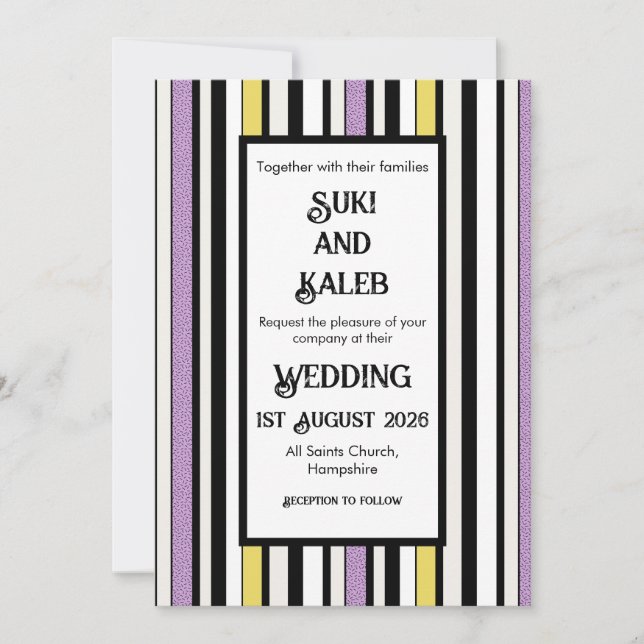 Bonbon - Einladung Hochzeit (Vorderseite)