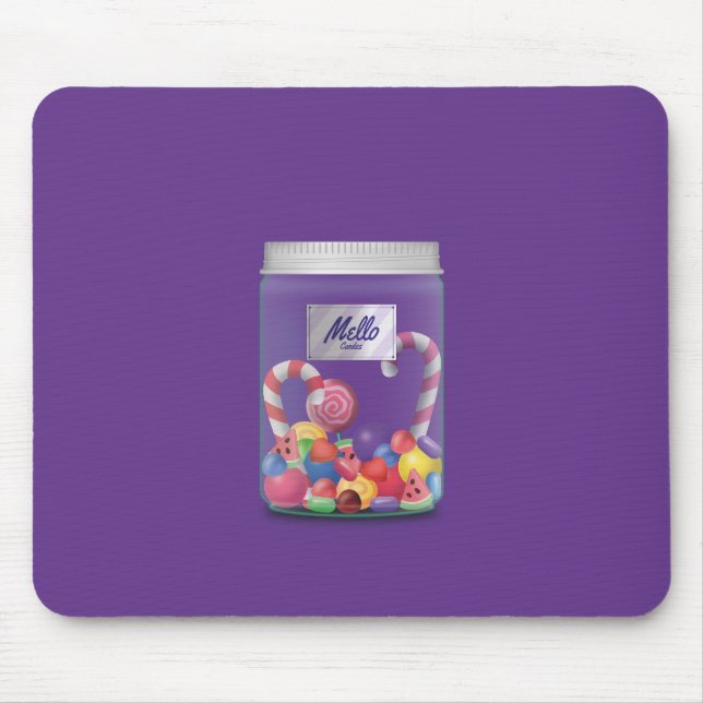 Bonbon-Glas Mousepad (Vorne)