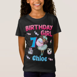Bonbonbons Geburtstag Afro America Girl Sweet T-Shirt