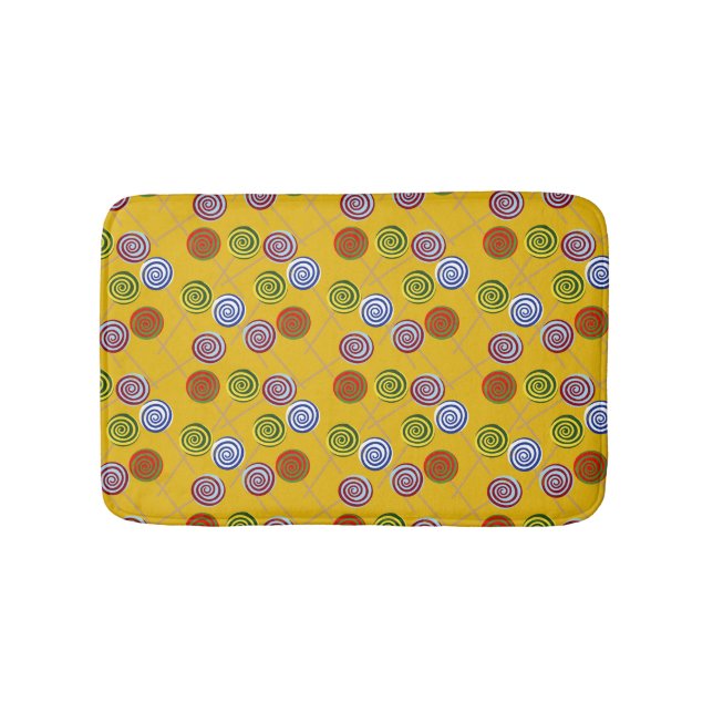 Bonbonmuster | Lollenmuster | Lollipop 15 Badematte (Vorderseite)