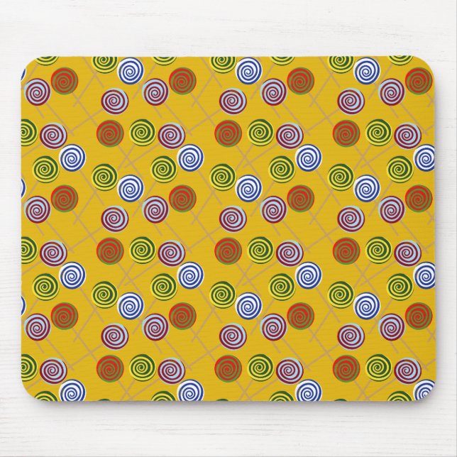 Bonbonmuster | Lollenmuster | Lollipop 15 Mousepad (Vorne)