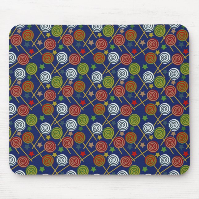 Bonbonmuster | Lollenmuster | Lollipop 17 Mousepad (Vorne)