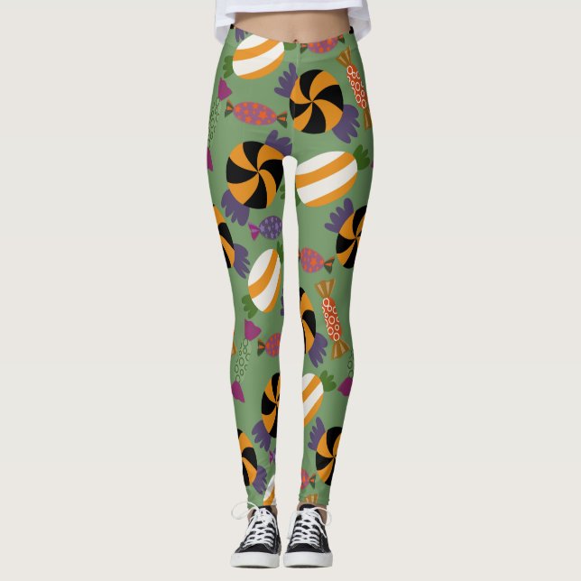 Bonbonmuster | Lollenmuster | Lollipop 1 Leggings (Vorderseite)