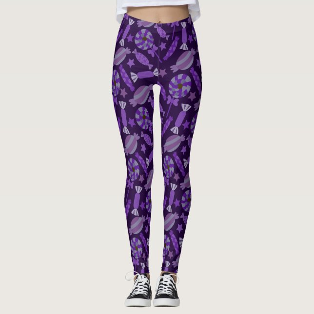 Bonbonmuster | Lollenmuster | Lollipop 20 Leggings (Vorderseite)