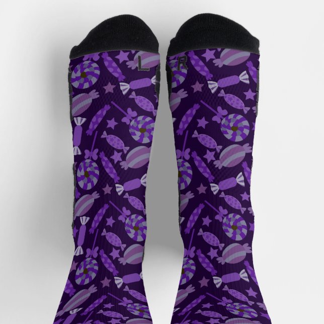 Bonbonmuster | Lollenmuster | Lollipop 20 Show Socken (Oben)