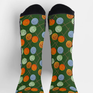 Bonbonmuster Lollenmuster Lollipop 22 Thro Socken