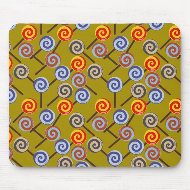 Bonbonmuster | Lollenmuster | Lollipop 26 Mousepad (Vorne)