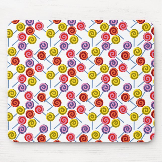 Bonbonmuster | Lollenmuster | Lollipop 2 Mousepad (Vorne)