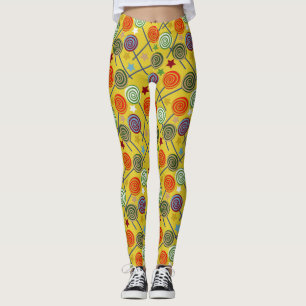Bonbonmuster Lollenmuster Lollipop 30 Leggings