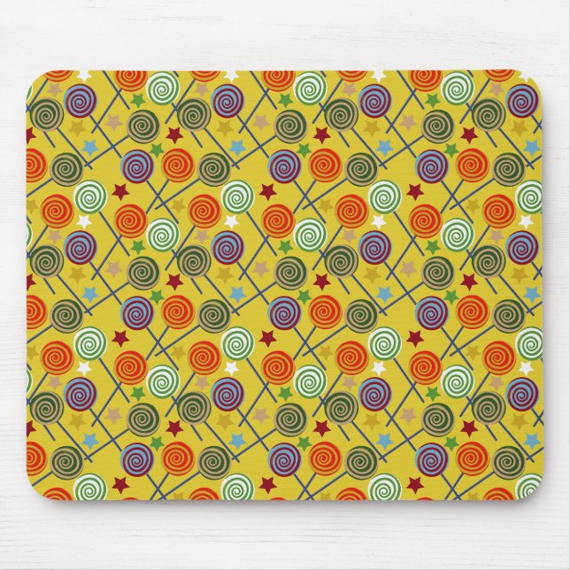 Bonbonmuster | Lollenmuster | Lollipop 30 Mousepad (Vorne)