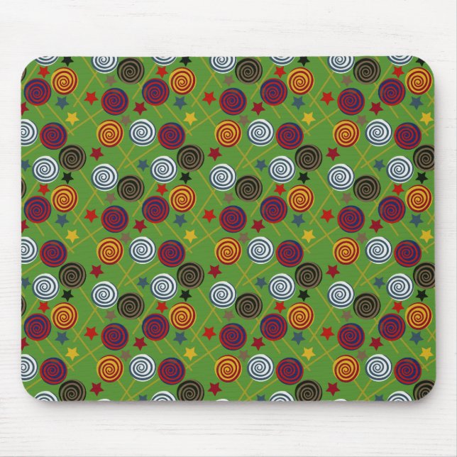 Bonbonmuster | Lollenmuster | Lollipop 39 Mousepad (Vorne)