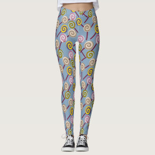 Bonbonmuster Lollenmuster Lollipop 3 Leggings