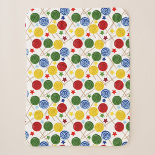 Bonbonmuster Lollenmuster Lollipop 43 Sherpadecke