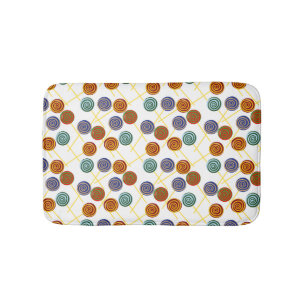 Bonbonmuster Lollenmuster Lollipop 47 Badematte