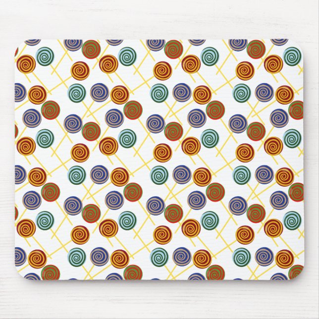 Bonbonmuster | Lollenmuster | Lollipop 47 Mousepad (Vorne)