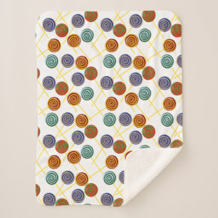 Bonbonmuster Lollenmuster Lollipop 47 Sherpadecke