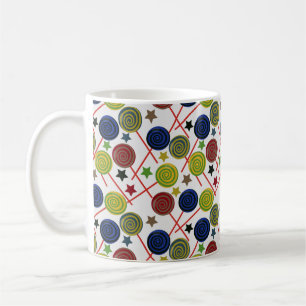 Bonbonmuster Lollenmuster Lollipop 48 Kaffeetasse