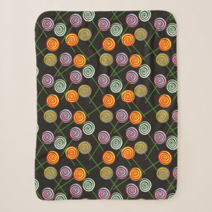 Bonbonmuster Lollenmuster Lollipop 52 Sherpadecke