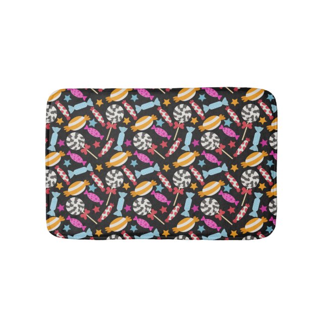 Bonbonmuster | Lollenmuster | Lollipop 56 Badematte (Vorderseite)