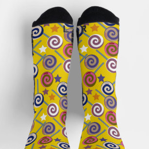 Bonbonmuster Lollenmuster lollipop 60 Thro Socken