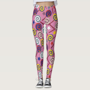 Bonbonmuster Lollenmuster Lollipop 7 Leggings