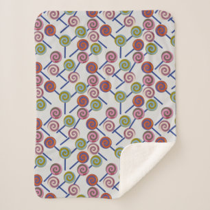 Bonbonmuster   Lollenmuster   Lollipop 8 Sherpadecke