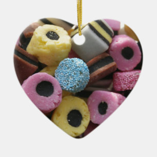 Bonbons bunt keramik ornament