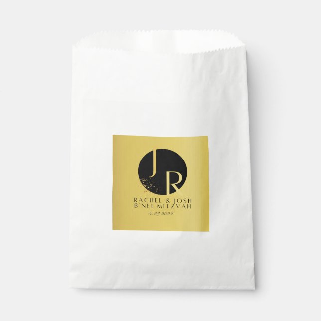 Bonbons für Mitzvah Geschenktütchen (Vorderseite)