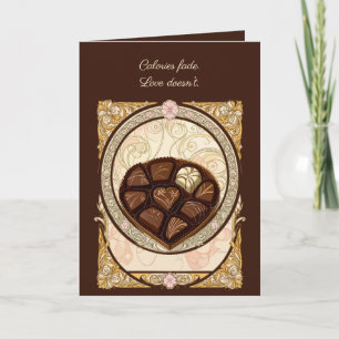 Bonbons Illustration im Jugendstil Karte