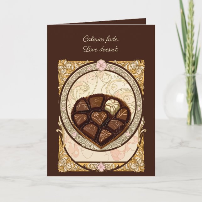 Bonbons Illustration im Jugendstil Karte (Vorderseite)