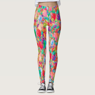 Bonbons, mehrfarbig rot leggings